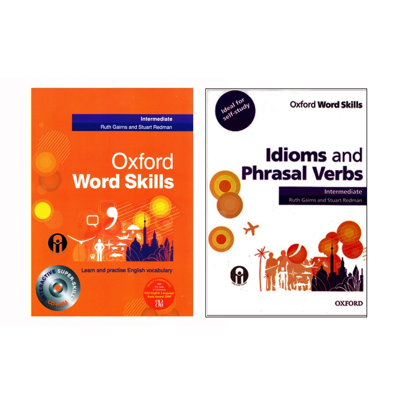 کتاب Oxford word skills Intermediate اثر Ruth Gairns And Stuart Redman انتشارات الوندپویان دو جلدی