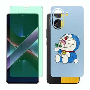 Glass Together model Green light screen protector suitable for Xiaomi Poco X7 Pro mobile phone with back cover sticker
