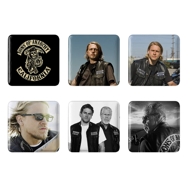 مگنت خندالو طرح سریال فرزندان آشوب Sons of Anarchy کد 1676B مجموعه 6 عددی