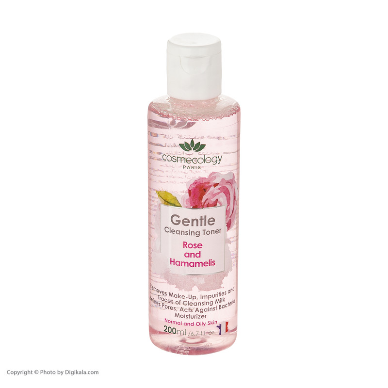 تونر پاک کننده صورت کاسمکولوژی مدل Rose حجم 200 میلی لیتر