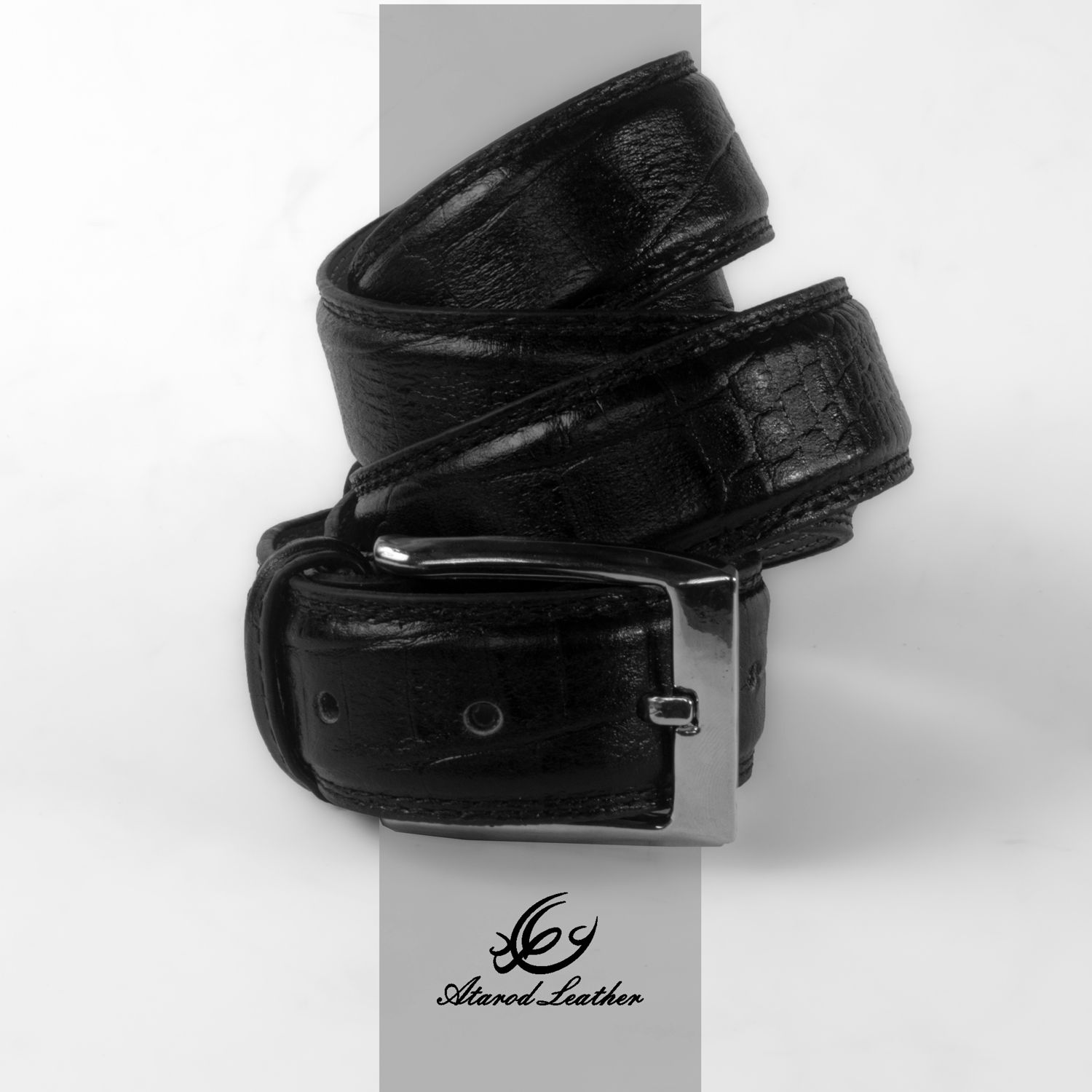 کمربند مردانه چرم عطارد مدل چرم طبیعی کد B29 -  - 8