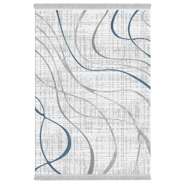 فرش پارچه‌ای دفه مدل فرشینه هازان مخمل طرح فانتزی کد 3059