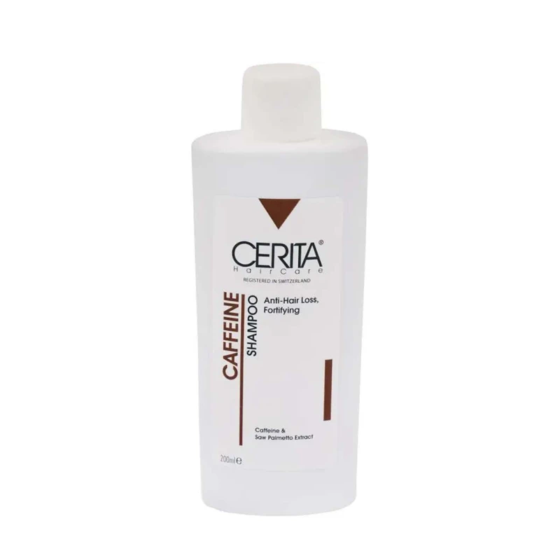 عکس شماره 4 : شامپو تقویت-کننده و ضد ریزش سریتا مدل کافئین مناسب برای انواع مو حجم 200 میلی-لیتر مجموعه 2 عددی