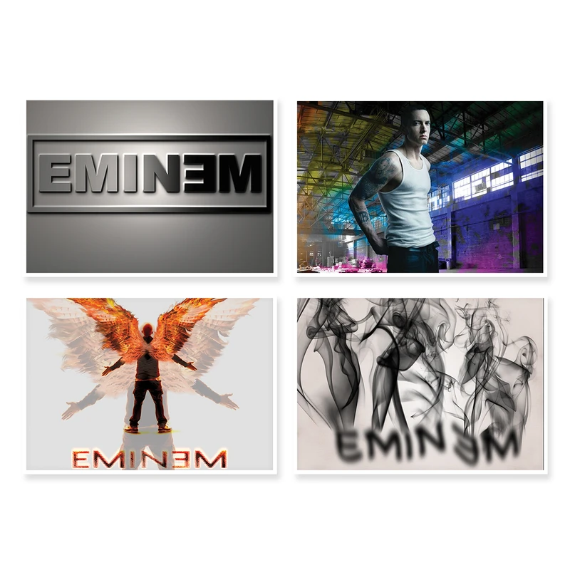 پوستر طرح Eminem کد A-1727 مجموعه 4 عددی