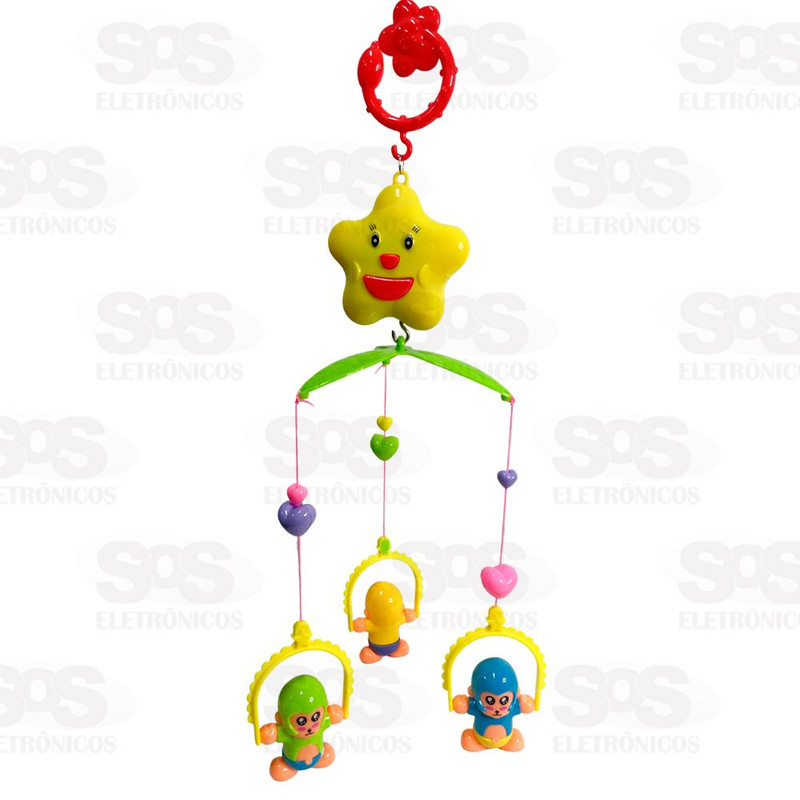 آویز تخت کودک مدل میمون های بامزه polishi Happy Shaking Bell آویز تخت کودک مدل میمون های بامزه polishi Happy Shaking Bell