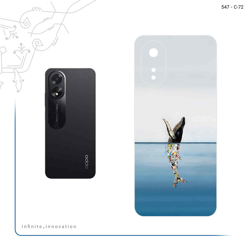 برچسب پوششی ماهوت مدل Collage of Sea Trash مناسب برای گوشی موبایل اپو A38