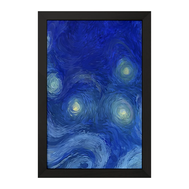 تابلو خندالو مدل شب پر ستاره ونگوگ کد F1347