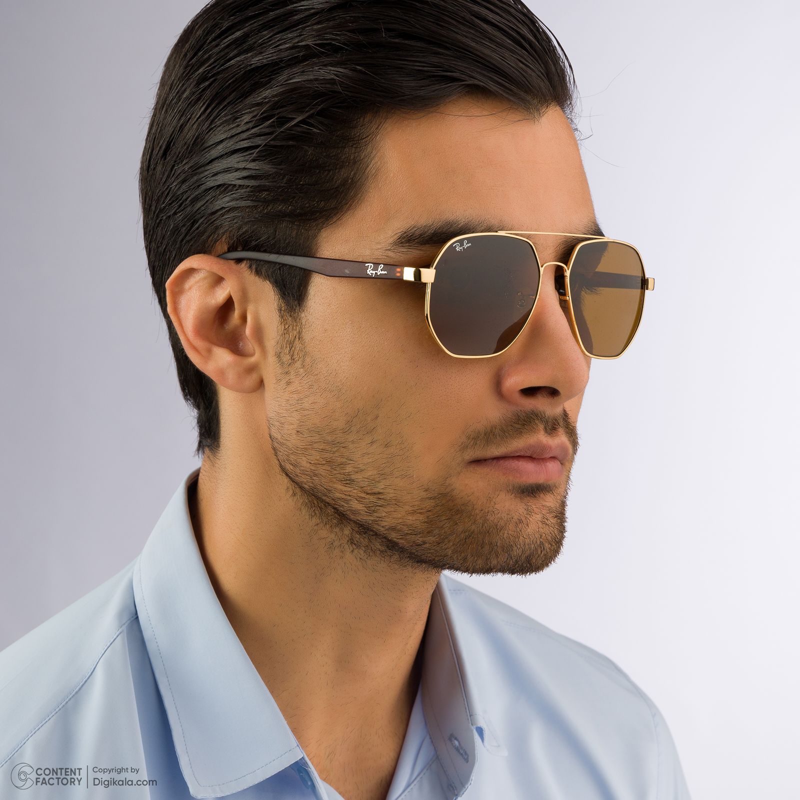 عینک آفتابی مردانه ری بن مدل RB3714-001/33 -  - 7