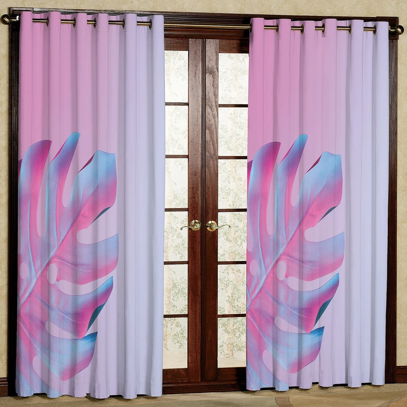 پرده مدل برگ مخمل پانچی کد 2146 سایز 200x140 سانتی متر