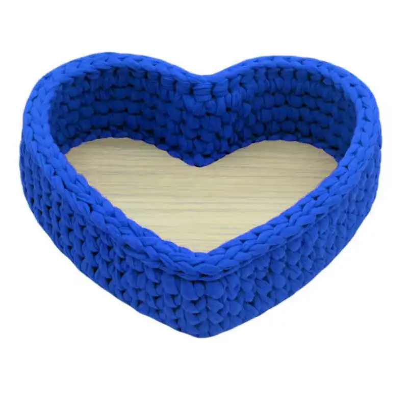 سبد قلاب بافی تریکو طرح قلب