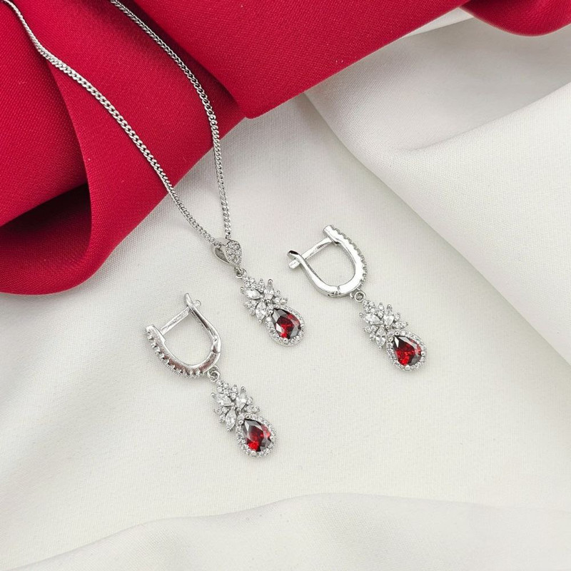 نیم ست نقره زنانه مدل MRJ2235