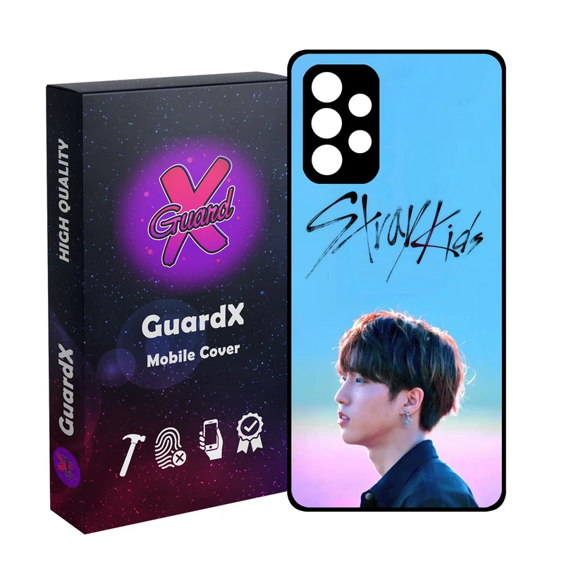 کاور گارد ایکس طرح Stray Kids مدل Glass10686 مناسب برای گوشی موبایل سامسونگ Galaxy A73