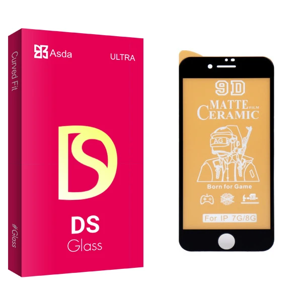 محافظ صفحه نمایش سرامیکی آسدا مدل DS glass مناسب برای گوشی موبایل اپل IPHONE 7G/8G