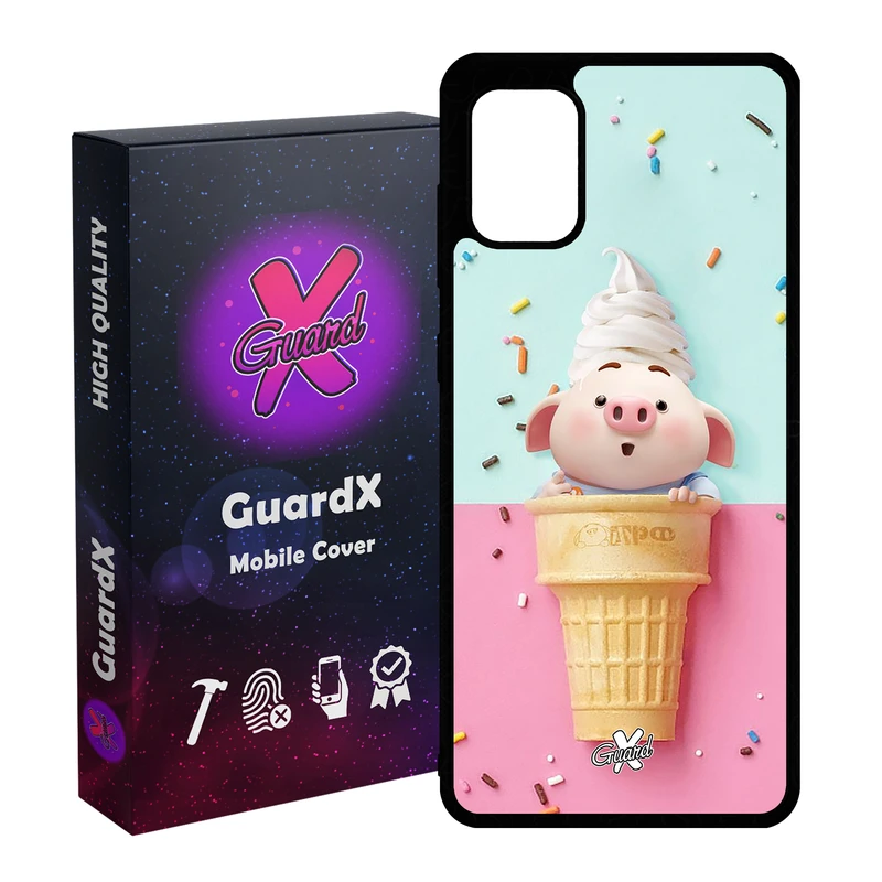 کاور گارد ایکس طرح Pig مدل Glass10026 مناسب برای گوشی موبایل سامسونگ Galaxy A31
