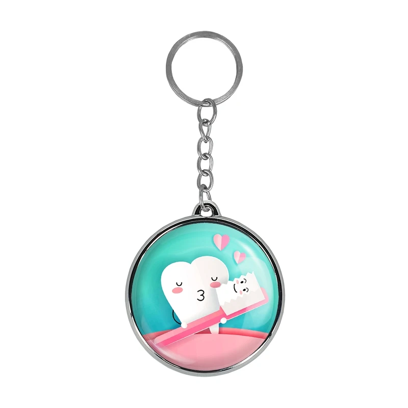 جاکلیدی خندالو طرح دندان و دندانپزشکی کودکانه مدل دوطرفه کد 2777027759