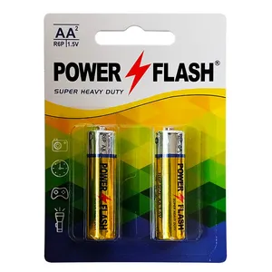 باتری قلمی پاور فلش مدل Heavy Duty بسته 2 عددی