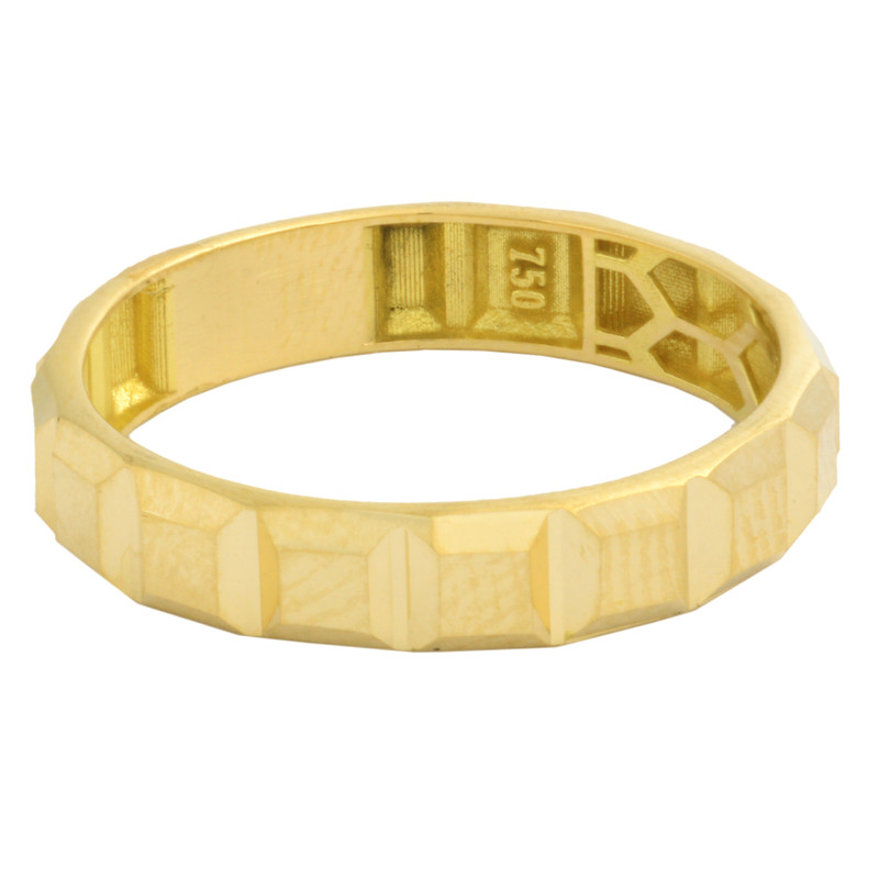 انگشتر طلا 18 عیار زنانه طلای مستجابی مدل مربعی کد 54
