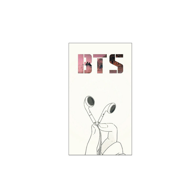 استیکر لپ تاپ طرح bts کد 12