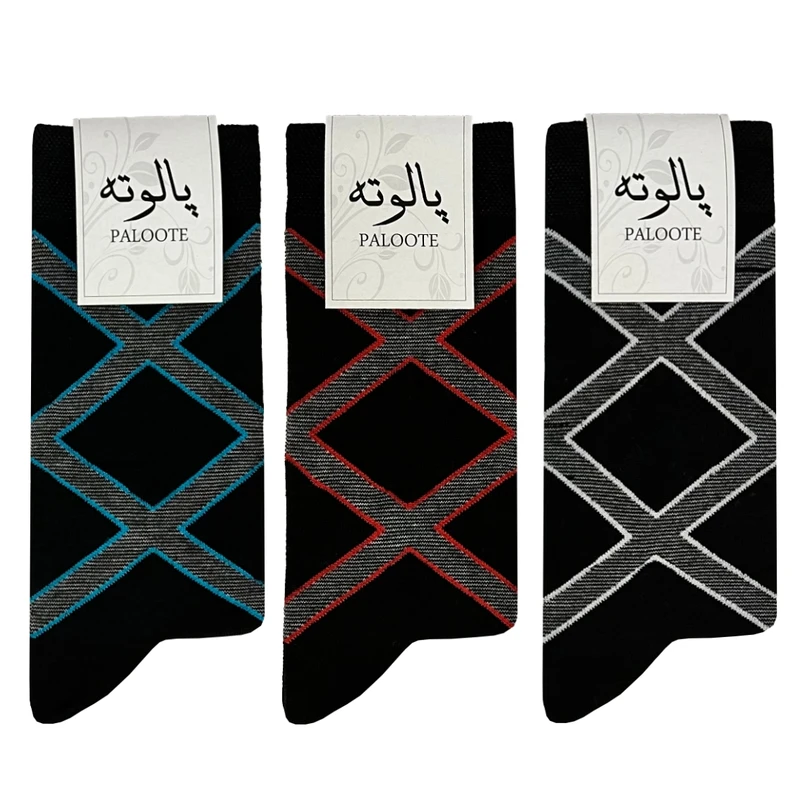 جوراب مردانه پالوته مدل PLT-E4 مجموعه 3 عددی