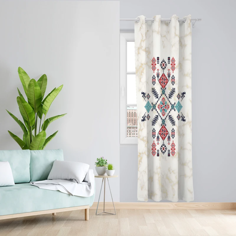 پرده مدل مخمل پانچی کد 4110 z سایز 140x200 سانتی متر