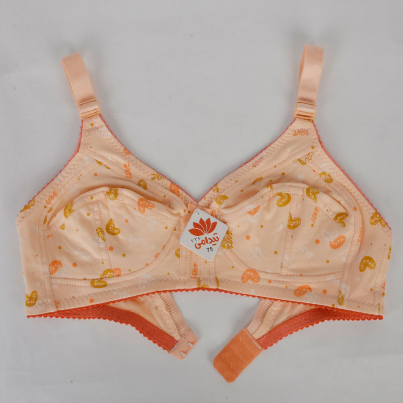 سوتین زنانه تیدامی 724 مدل 340020228 نخ پنبه رنگ گلبهی