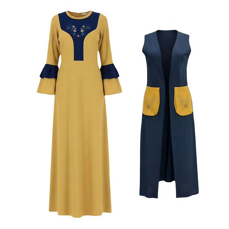 ست پیراهن و رویه رسمی زنانه مدل تنپوش سهره CTCZX4567
