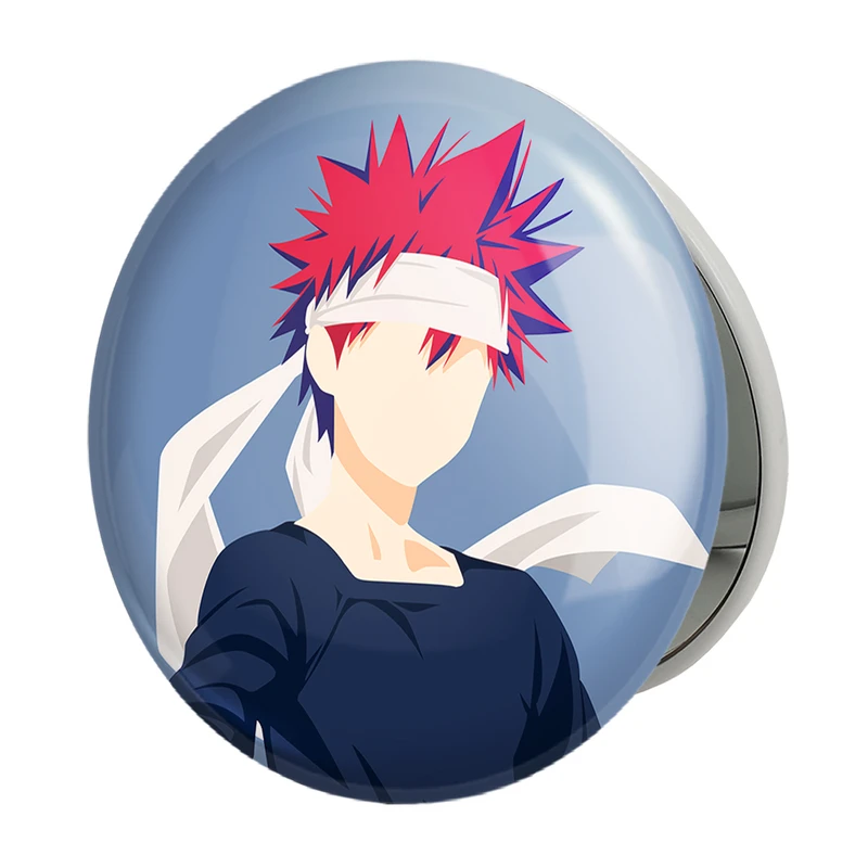 آینه جیبی خندالو طرح سوما انیمه جنگ غذاها Food Wars مدل تاشو کد 17008 