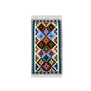 گلیم دستبافت یک متری مدل کمان کد 9645