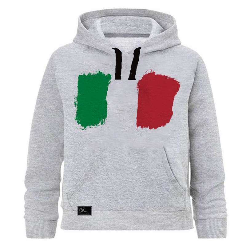  هودی پسرانه چاپیستا طرح ایتالیا کد J83 رنگ طوسی