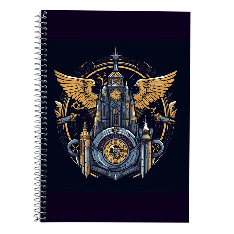 دفتر زبان 50 برگ مدوپد مدل دوخط طرح هری پاتر harrypotter کد DF10290