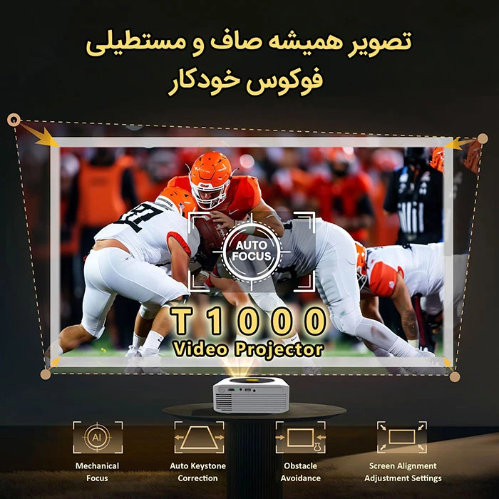 عکس شماره 3 : ویدئو پروژکتور مدل t1000 با رزولوشن 4096x2160|4k