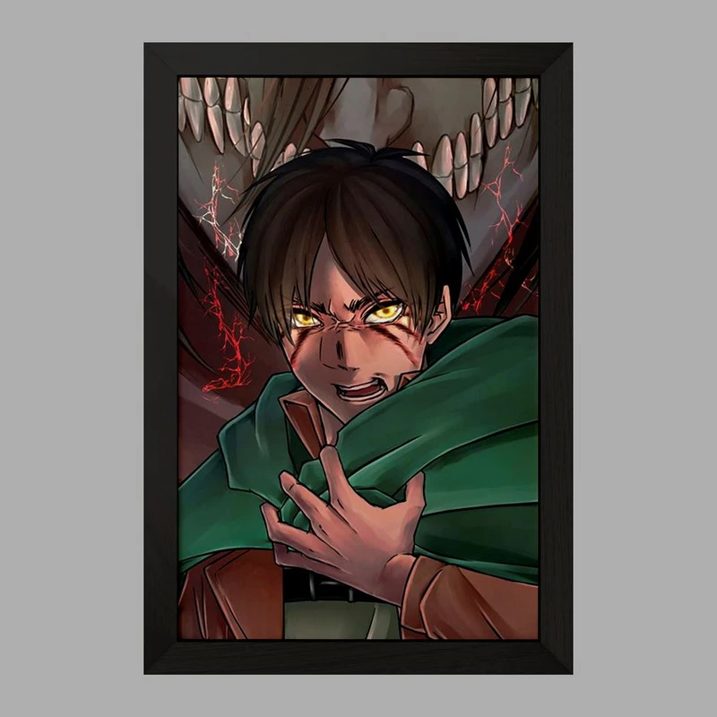 تابلو خندالو مدل ارن یگر انیمه اتک آن تایتان Attack on Titan کد 18551