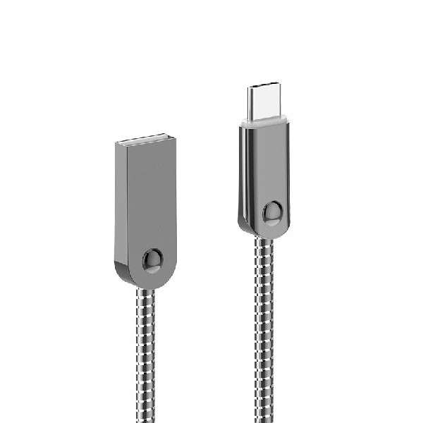 کابل تبدیل USB به USB-C ارلدام مدل METAL EC-057C طول 1.2 متر