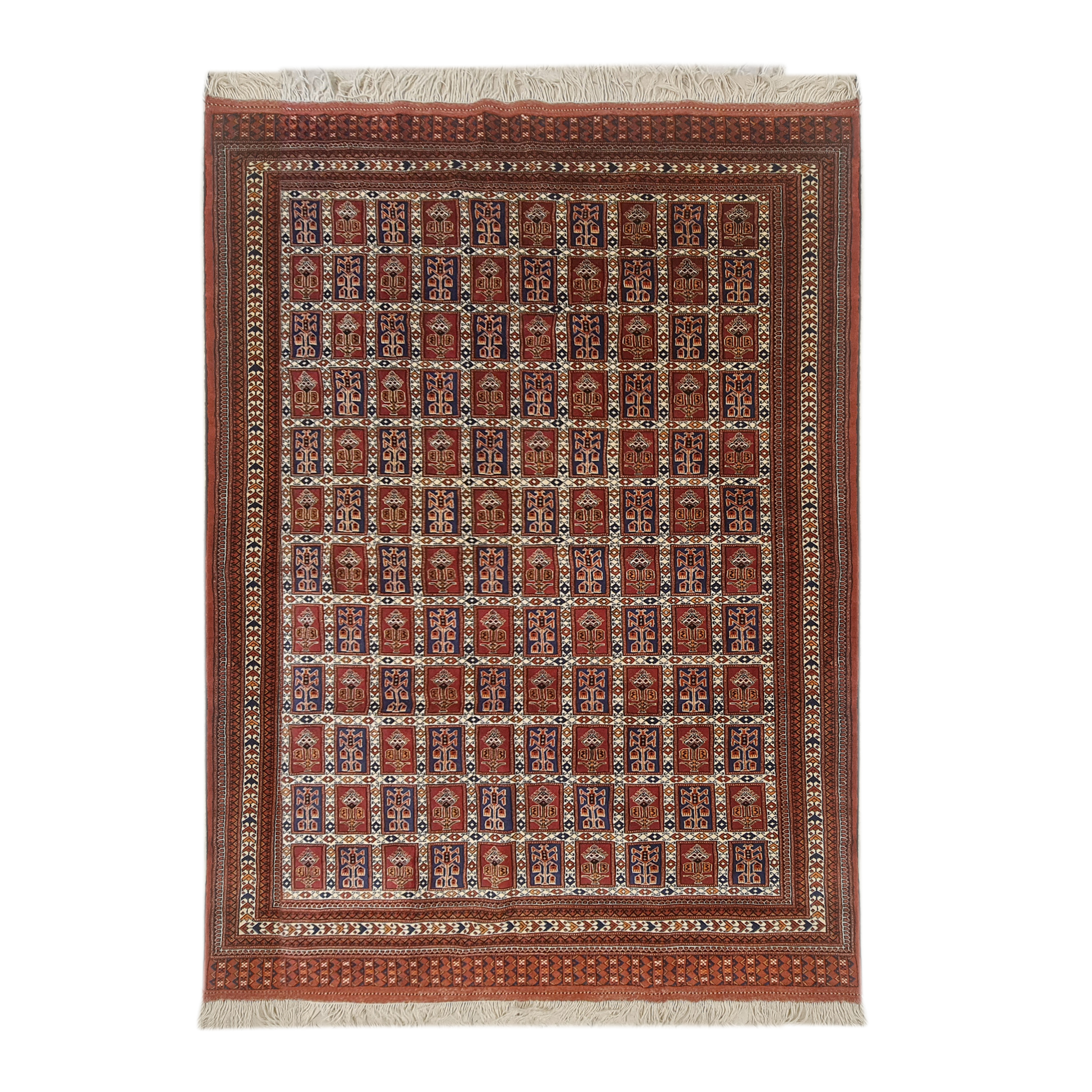 فرش دستبافت شش و نیم متری مدل ترکمن کد 1331