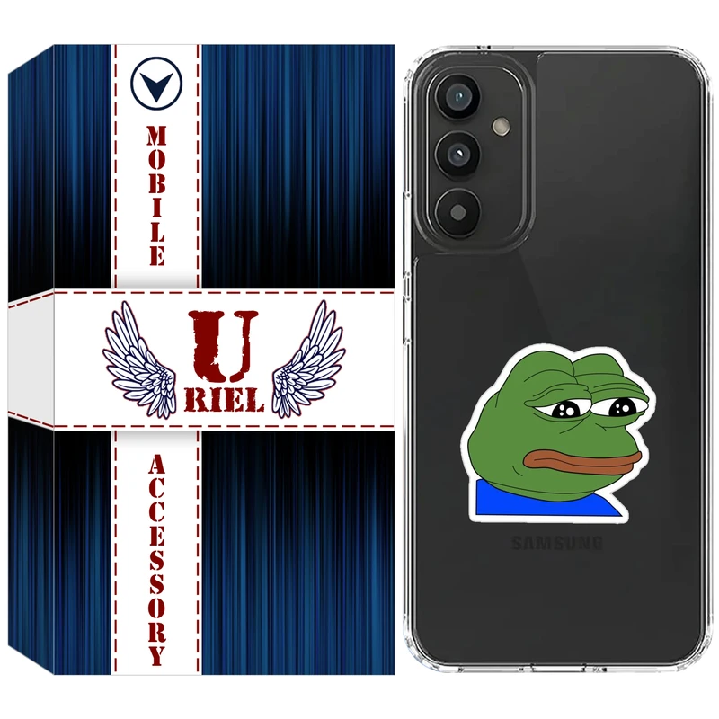 کاور یوریل مدل Clear کد 86 طرح قورباغه غمگین مناسب برای گوشی موبایل سامسونگ Galaxy A13 5G