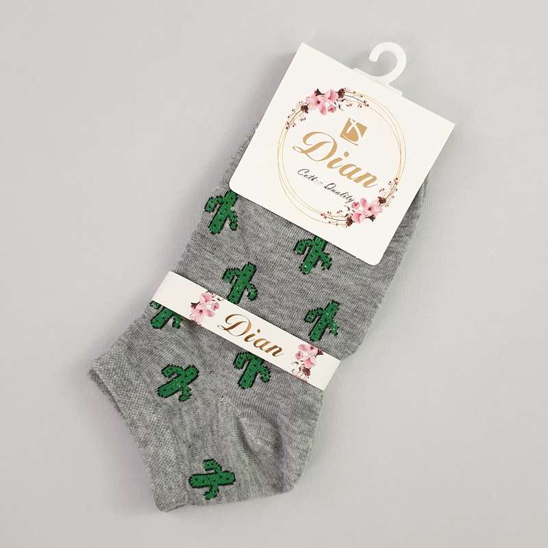 جوراب دخترانه مدل کاکتوس کد FBF-JB003GR