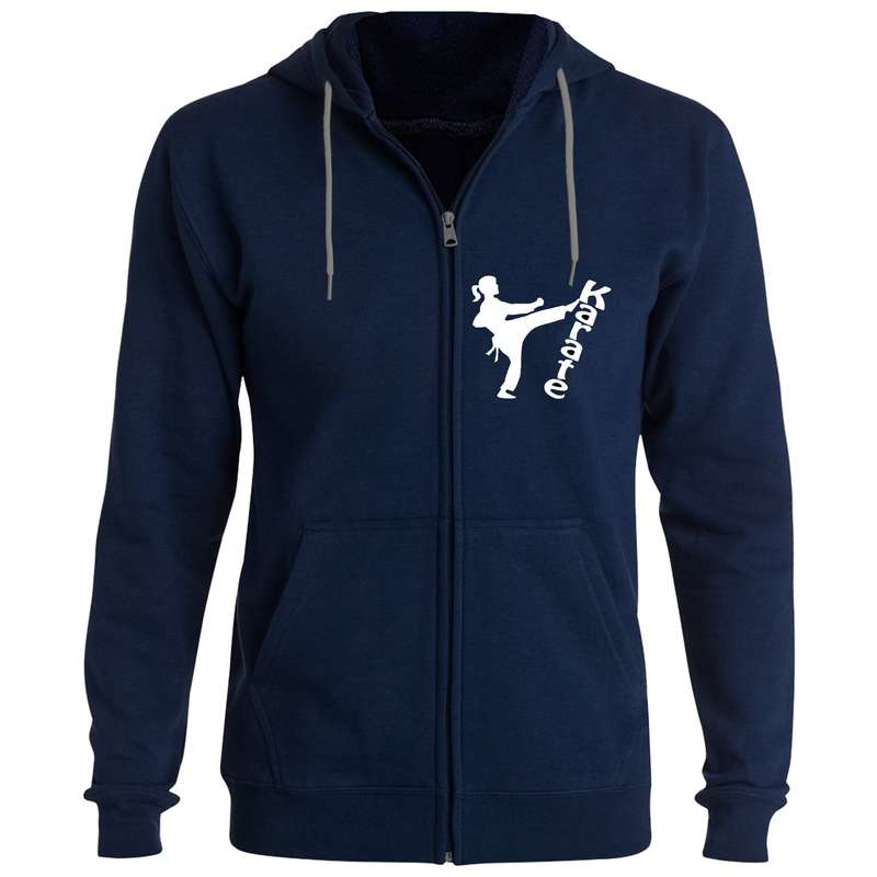 سویشرت دخترانه مدل دخترکاراته کد F24 رنگ سرمه ای