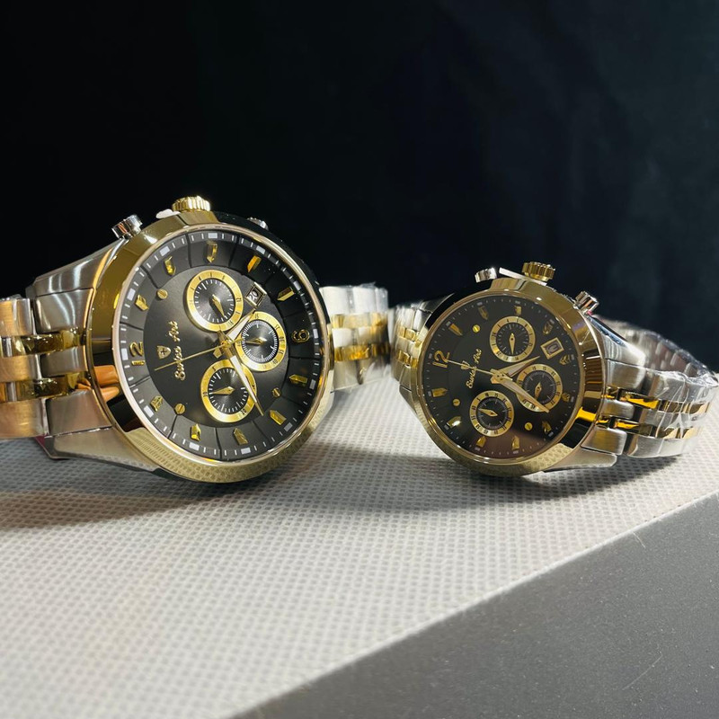 ست ساعت مچی عقربه‌ای زنانه و مردانه سوئیس آرت مدل 620007/8-04