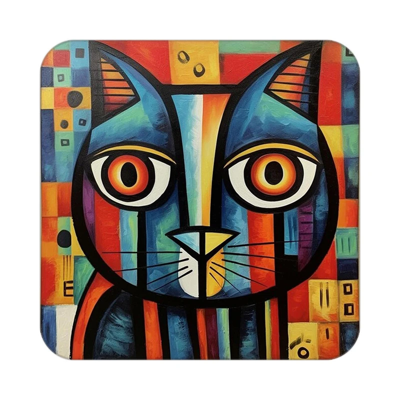 زیر لیوانی کاکتی طرح حیوانات رنگی مدل mp26011