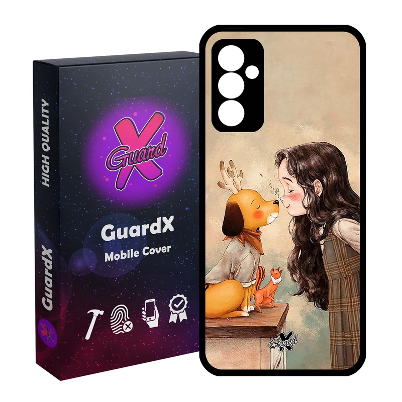 کاور گارد ایکس طرح Girl مدل Glass10323 مناسب برای گوشی موبایل سامسونگ Galaxy A34 / A34 5G