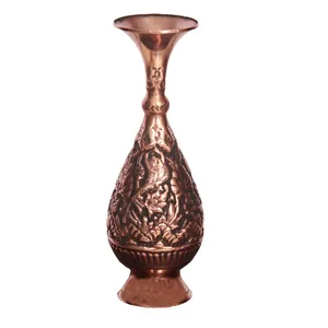 گلدان قلمزنی مسی کد 3625