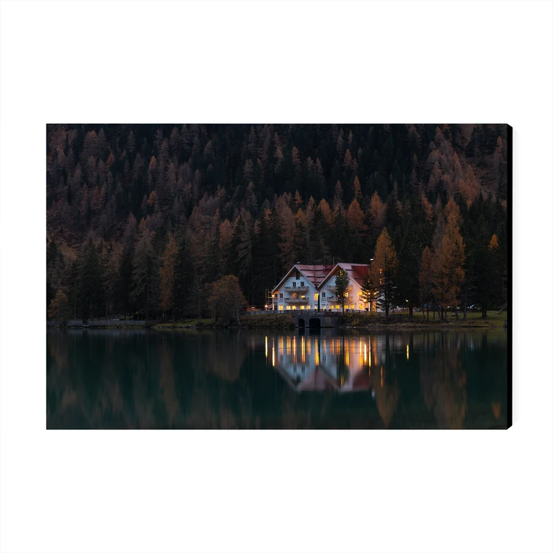 تابلو شاسی عرش مدل منظره زیبا کلبه کد As1434