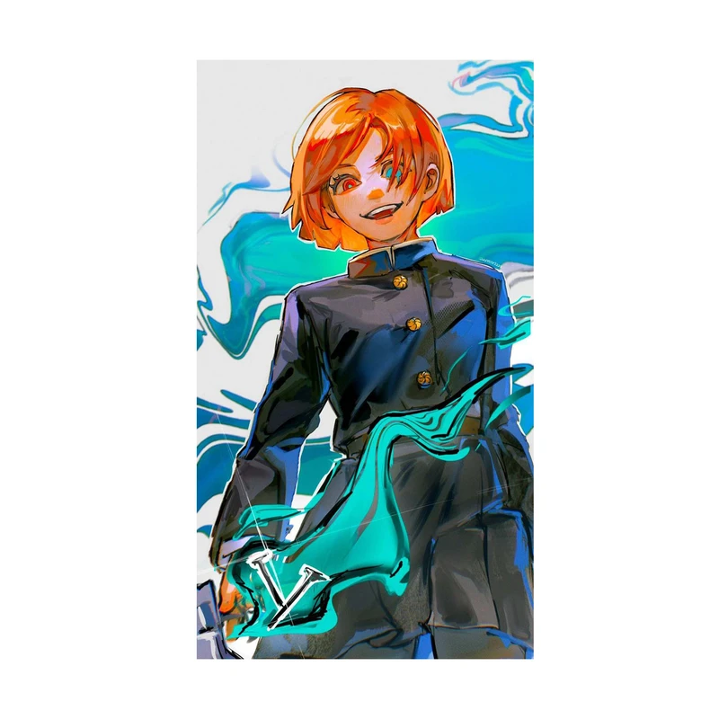 استیکر لپ تاپ و موبایل مدل انیمه جوجوتسو کایسن نوبارا کوگیساکی Jujutsu Kaisen Nobara Kugisaki کد 4204