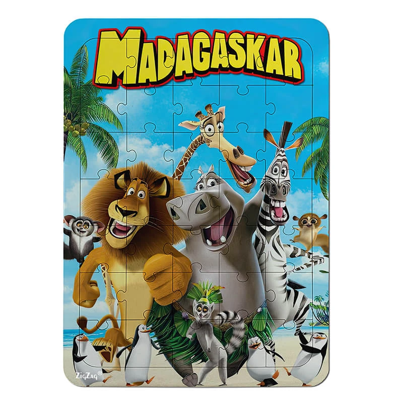 پازل 35 تکه زیگ زاگ مدل چوبی ماداگاسکار کد 351057