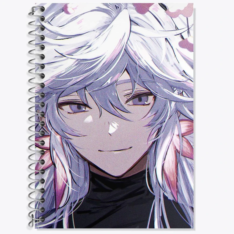 دفتر زبان 50 برگ خندالو مدل دو خط طرح مرلین انیمه فیت استی نایت Fate Stay Night کد 22813