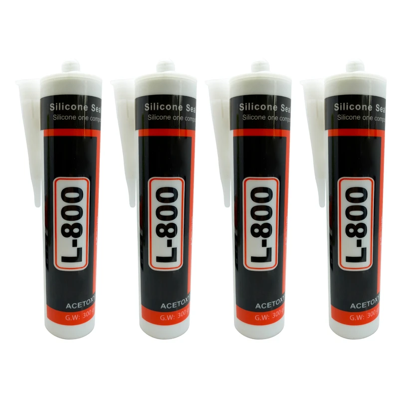 چسب آکواریوم ال 800 مدل G.W حجم 300 میلی لیتر مجموعه 4 عددی