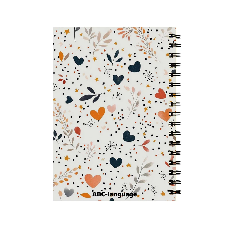 دفتر زبان 60 برگ مدل قلب قلبی کد 69