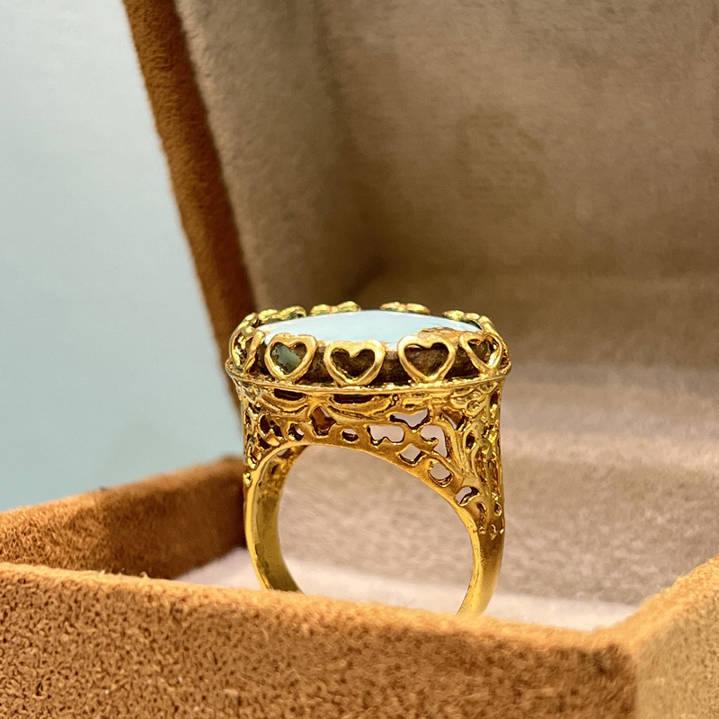 انگشتر نقره زنانه مدل دستساز فیروزه نیشابوری انگشتر نقره زنانه مدل دستساز فیروزه نیشابوری