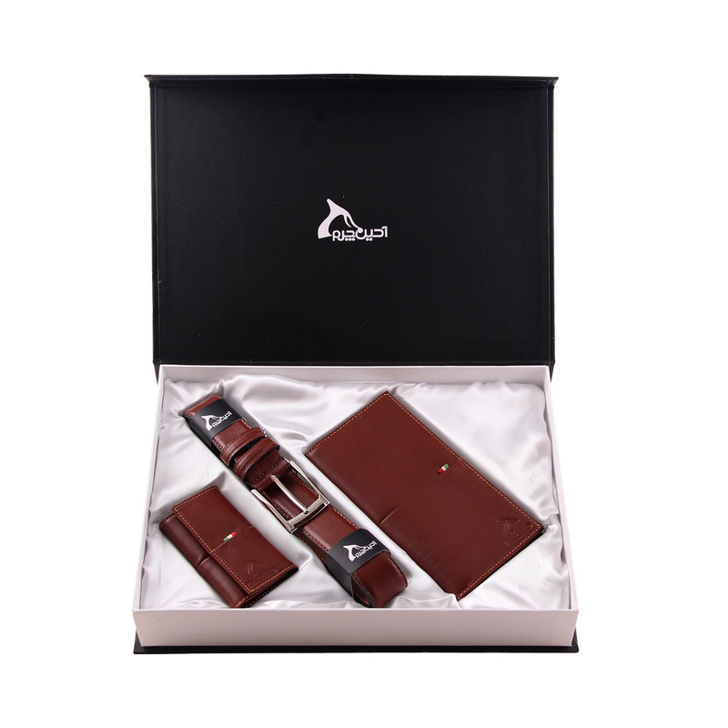ست هدیه مردانه چرم بارز کد DS55.h.b