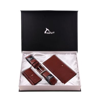 ست هدیه مردانه چرم بارز کد DS55.h.b